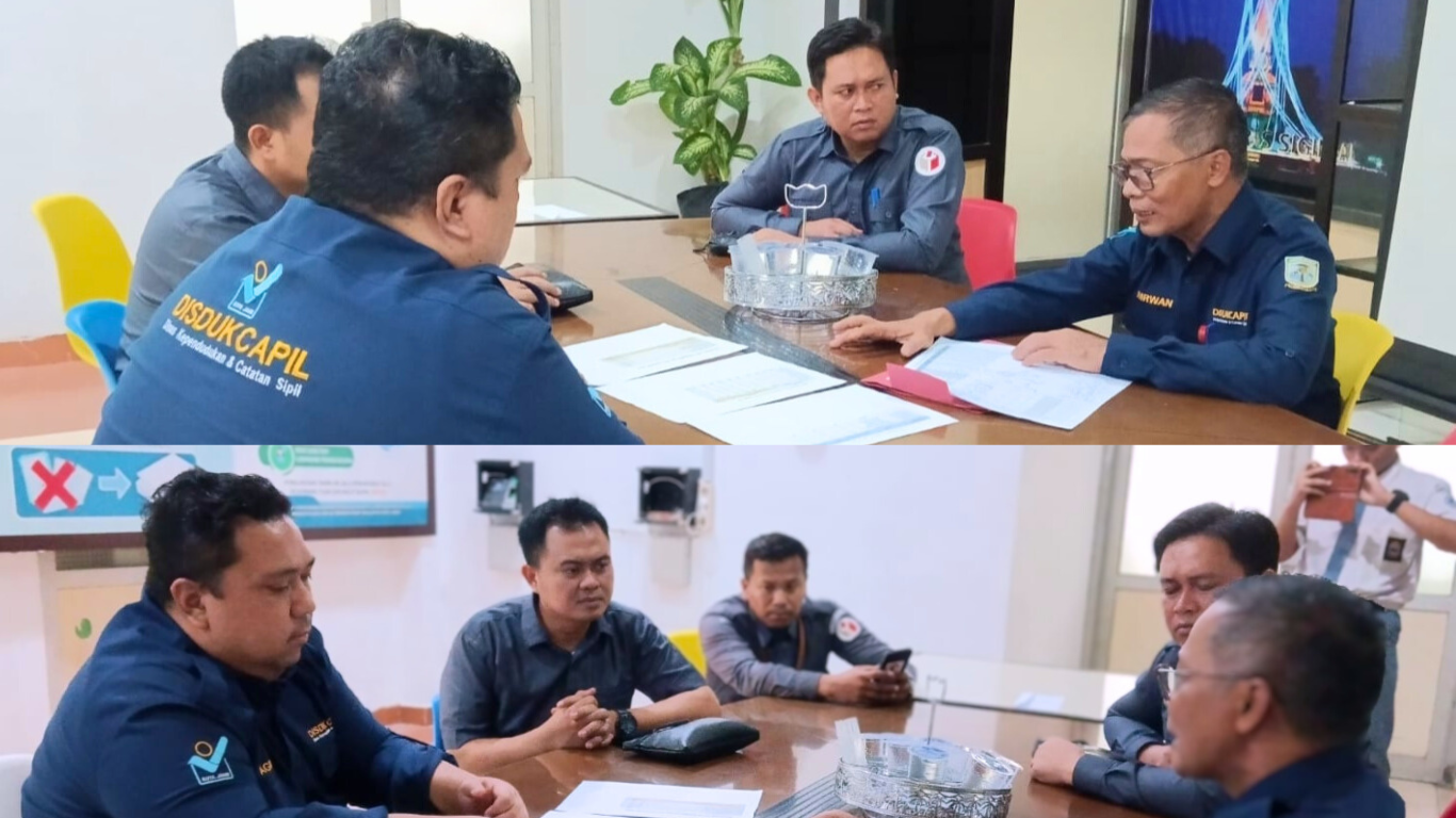 Bawaslu Kota Jambi Diskusi Bersama Kepala Dinas Dukcapil Kota Jambi