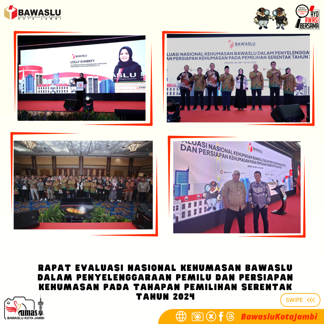 Rapat Evaluasi Nasional Kehumasan di Golden Boutique Hotel, Jakarta