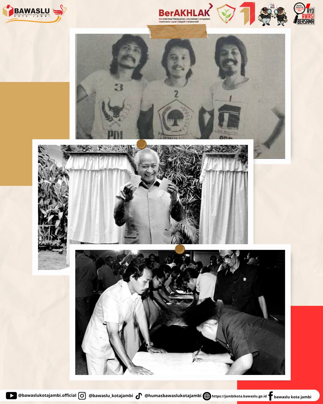 Pawaslak tahun pemilu 1982 adalah cikal bakal Bawaslu 