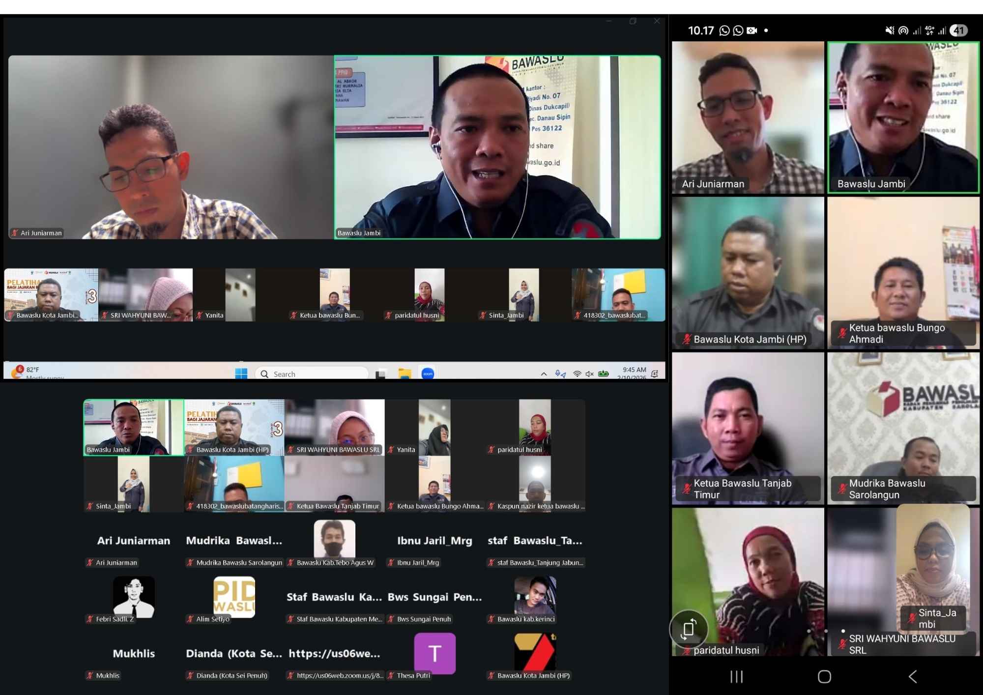 rakor daring evaluasi KIP